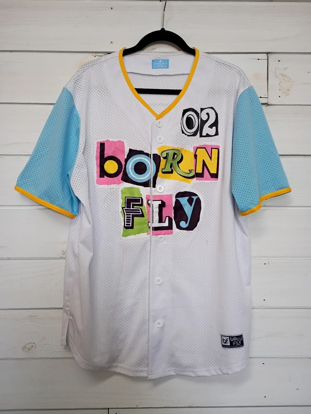 Born Fly Graphic Jersey - White - XL - Picture 2 of 8